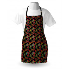 Colorful Ornamental Snakes Apron