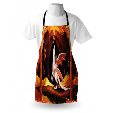 Dangerous Reptile in a Cave Apron