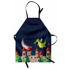 Castle and Flying Dragon Apron