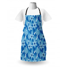 Top View Flower Petals Scene Apron