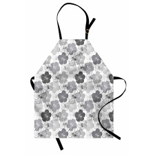 Vintage Hibiscus Flowers Apron