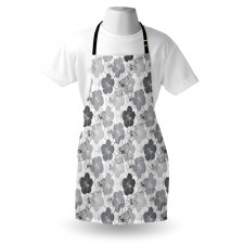 Vintage Hibiscus Flowers Apron