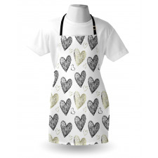 Sketched Hearts Apron