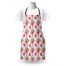 Spring Time Botanical Art Apron