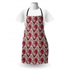 Close up High Detailed Roses Apron