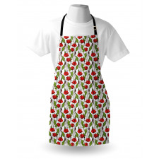Close up View of Poppies Apron