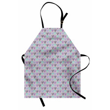 Romance Love Motifs Dots Apron