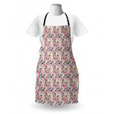 Vintage Cocktails Motifs Art Apron