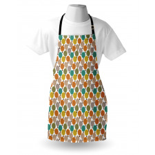 Leaves and Forest Flora Motif Apron