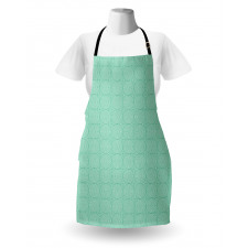 Monochrome Concentric Circles Apron