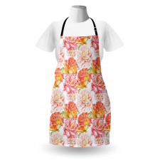 Watercolor Artwork Roses Apron