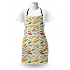 Bohemian Feathers Pattern Apron