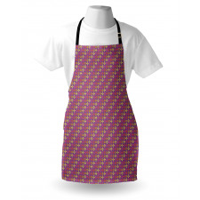 Blooming 4 Petal Flowers Apron