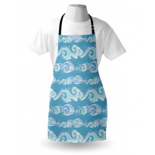 Sea Waves Ocean Splashes Apron