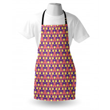 Retro Triangles Motifs Apron