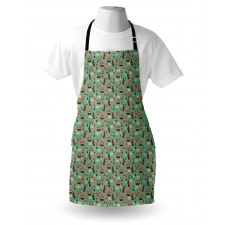 Chocolate Bunny Eggs Tulips Apron