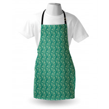 Shapes in Damask Pattern Apron