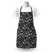 Abstract Art Rose Flowers Apron