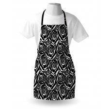 Abstract Art Rose Flowers Apron