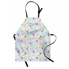 Flowers in Bloom and Buds Apron