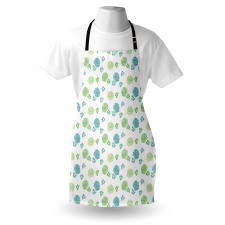 Art Rose Flowers and Leaves Apron