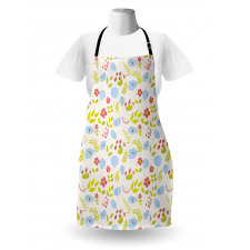 Wild Meadow Botany Flora Art Apron