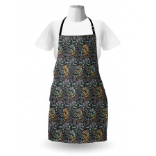 Dots and Flourish Shapes Apron