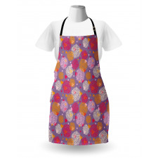 Blooming Flowers and Hearts Apron