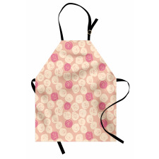 Grunge Rose Petal Rounds Apron