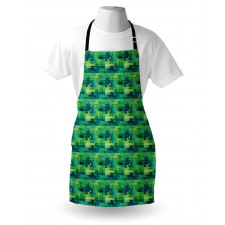 Green Monochrome Triangles Apron