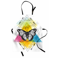 Geometric Butterfly Form Apron