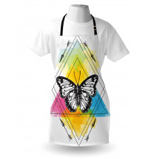 Geometric Butterfly Form Apron