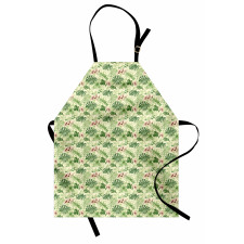 Various Leaves and Flowers Apron