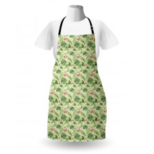 Various Leaves and Flowers Apron