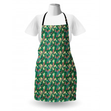 Exotic Butterfly Plumeria Apron