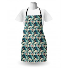 Pastel Monstera Palm Plants Apron