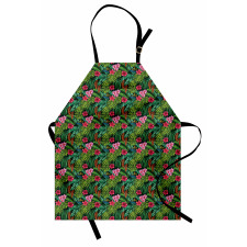 Hibiscus Plumeria Monstera Apron