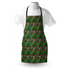 Hibiscus Plumeria Monstera Apron