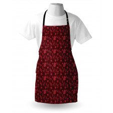 Warm Polka Dotted Flowers Apron