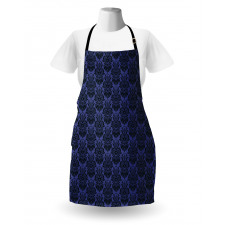 Polka Dots Damask Inspired Apron