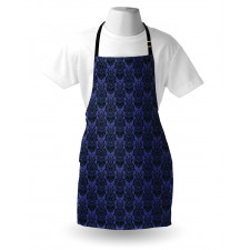 Polka Dots Damask Inspired Apron