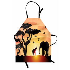 Sunset Animal Tree Apron