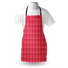 Symmetric Nautical Items Art Apron