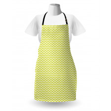 Abstract Zigzag Waves Art Apron
