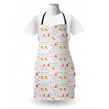 Colorful Wild Meadow Botany Apron