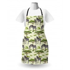 Wildlife Animals in a Forest Apron