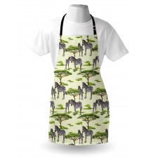 Wildlife Animals in a Forest Apron