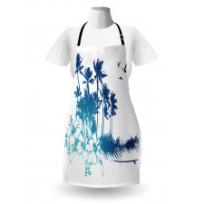 Hibiscus Flower Trees Apron