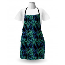 Leaves Dark Background Apron