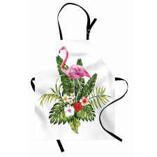 Flamingo and Flowers Apron